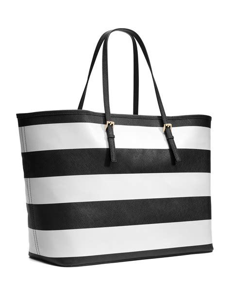 red and white striped michael kors tote|Michael Kors neverfull tote.